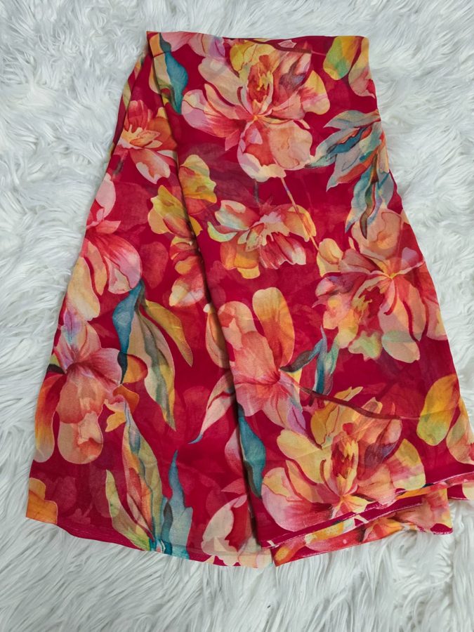 Magenta Floral Kurti Set