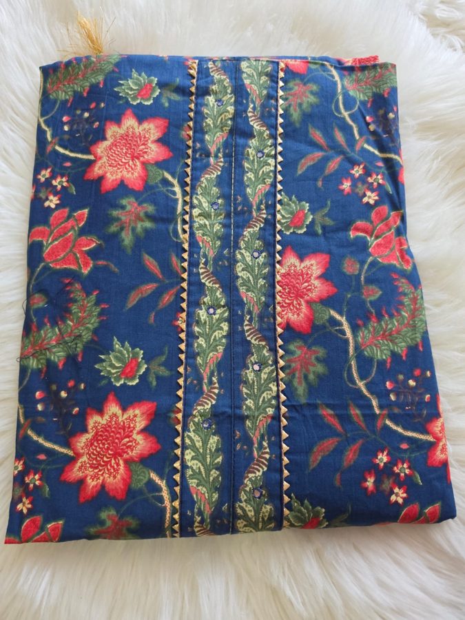 Royal Blue Floral Suit