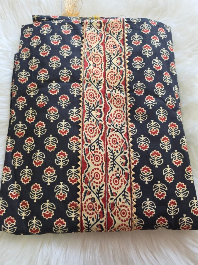 Coral Block-Print Suit